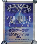 Van Halen Signed & Inscribed Original 1992 Concert Foil Poster JSA