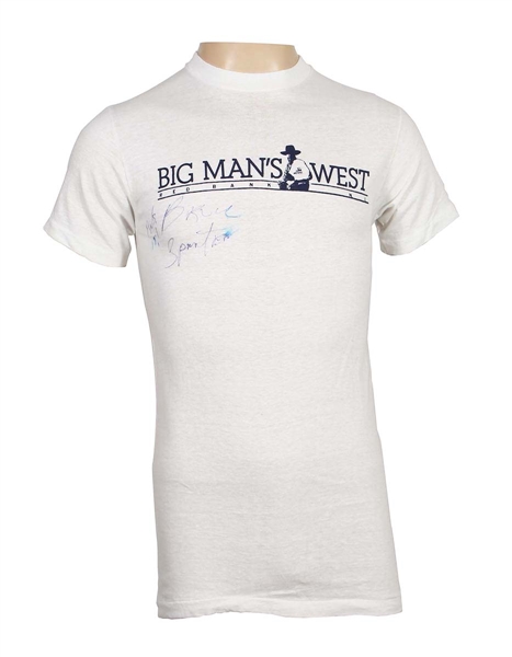 Bruce Springsteen Signed Rare Clarence Clemons "Big Mans West" T-Shirt