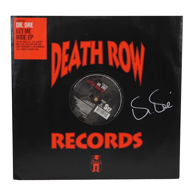 Dr. Dre Signed “Let Me Ride” Record