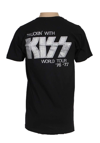 KISS Rock And Roll Over Tour 1976-1977 Show Motion Trucking Production Road Crew Concert T-Shirt