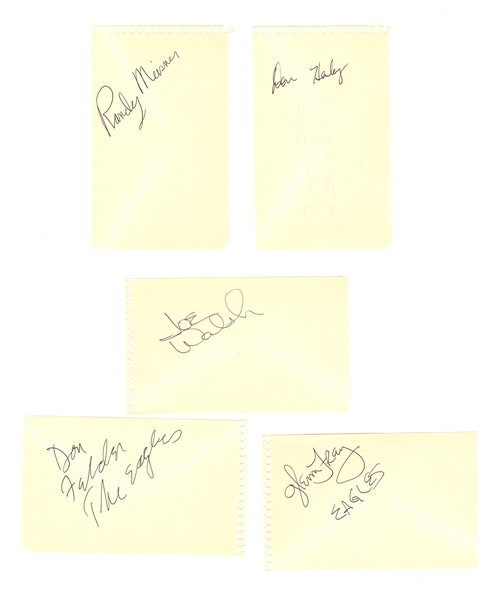 The Eagles Band Signed Autograph Book Pages JSA