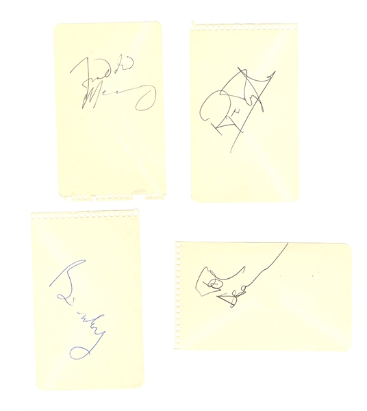 Queen Band Signed Autograph Book Pages JSA