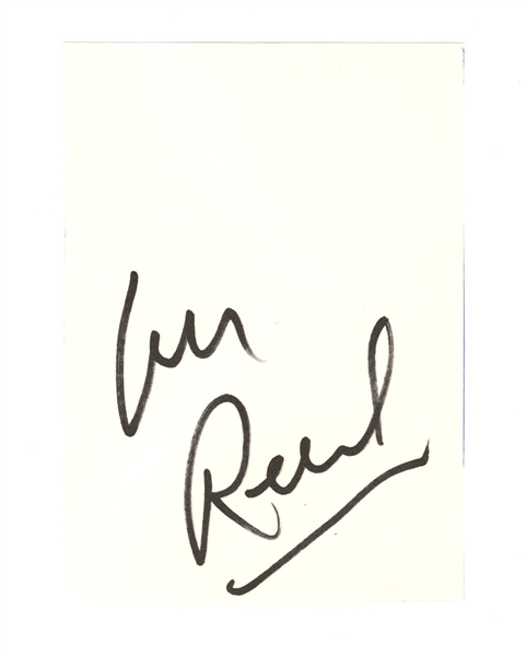 Lou Reed Signed Autograph Book Page JSA