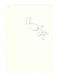 David Bowie Signed Autograph Book Page JSA