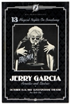 Jerry Garcia Signed “13 Magical Nights on Broadway” Poster JSA