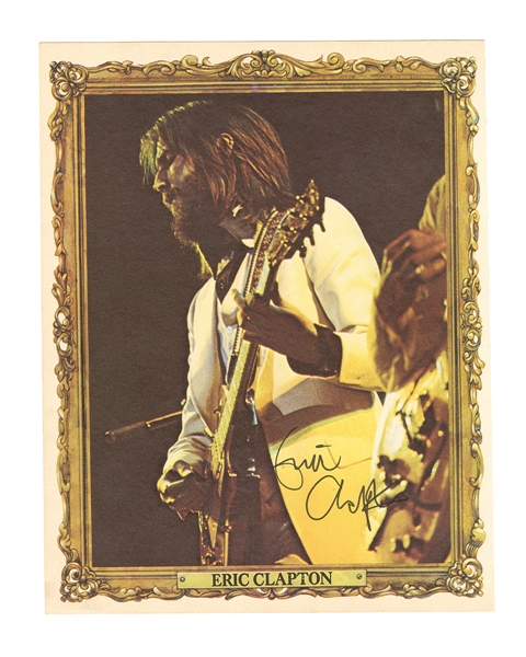 Eric Clapton Vintage Signed Photograph JSA