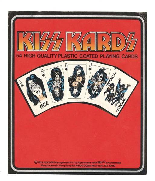 KISS Blister Pack Backing Card for the "Kiss Kards" Unreleased Prototype Toy 1979 Aucoin Product Package Sample One-of-a-Kind