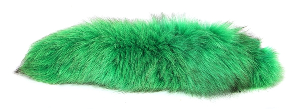 KISS 1979 Peter Criss Dynasty Era Costume Green Cat Tail -- formerly owned by Kiss Costume / Wardrobe Manager Pixie Esmonde