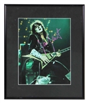 KISS Vinnie Vincent Autograph Signed Concert Photo Creatures Of The Night Tour 1983 Professionally Framed
