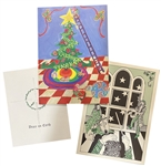 Prince Facsimile Signed Christmas Card 1985 Plus PRN productions Christmas Cards from 1984 and 1985