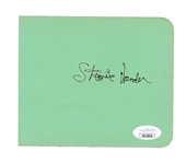Stevie Wonder Signed Album Page JSA