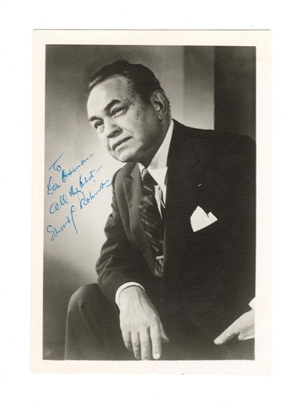 Edward G Robinson Signed Vintage Photograph