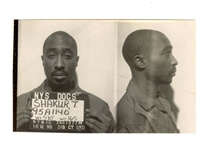 Tupac Shakur Original Prison Mugshot