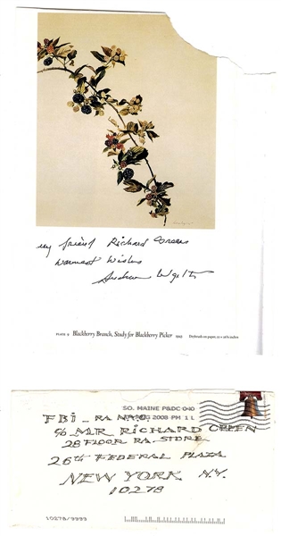 Andrew Wyeth Autograph Items PSA