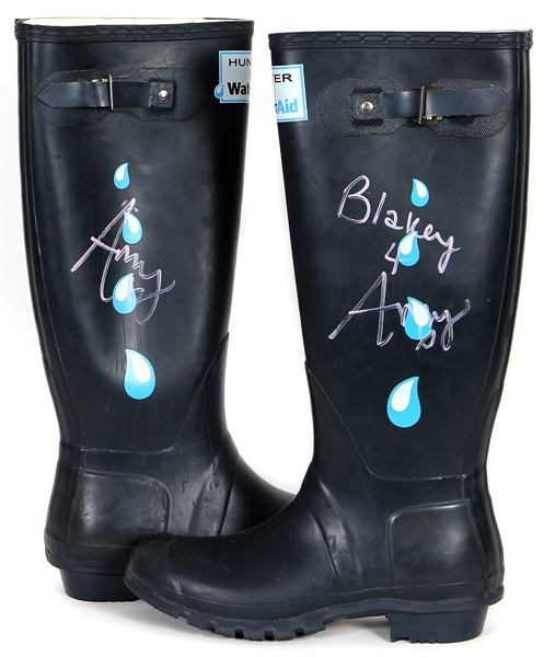 Amy Winehouse Owned and Twice-Signed Boots JSA