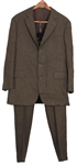 Albert Grossman Owned & Worn Dark Grey Suit