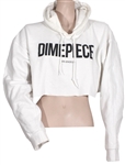 Miley Cyrus Owned & Worn DXMEPIECE White Cropped Hoodie