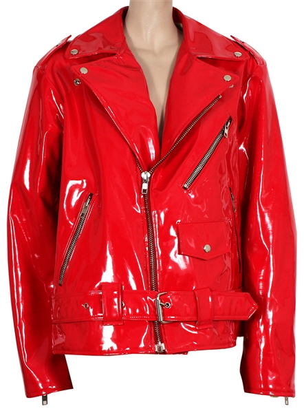 Lil Nas X Rolling Stone Magazine Worn B James Red Leather "Hollywood Boy Jacket"