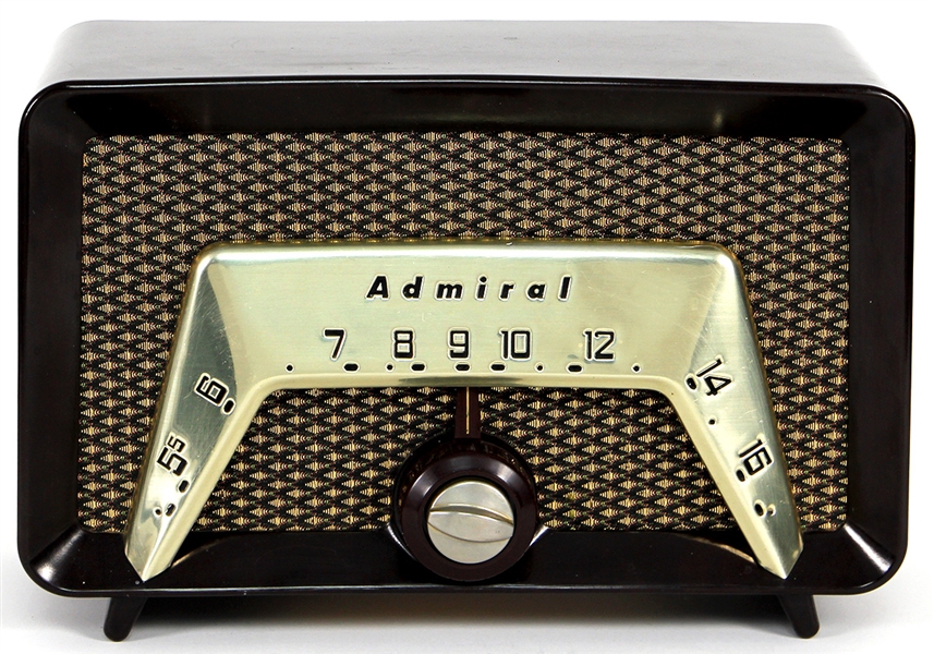 "Adventures of Superman" Extremely Rare 1950s TV Series Screen Used Vintage Admiral Radio Owned by Jack Larson (Jimmy Olsen)