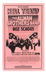 Allman Brothers 1973 "Hell Yeah!" Concert Poster