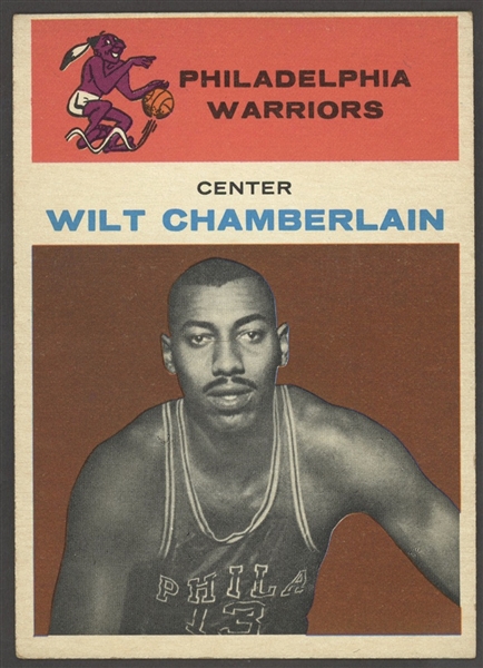 1961 Fleer #8 Wilt Chamberlain Rookie Card