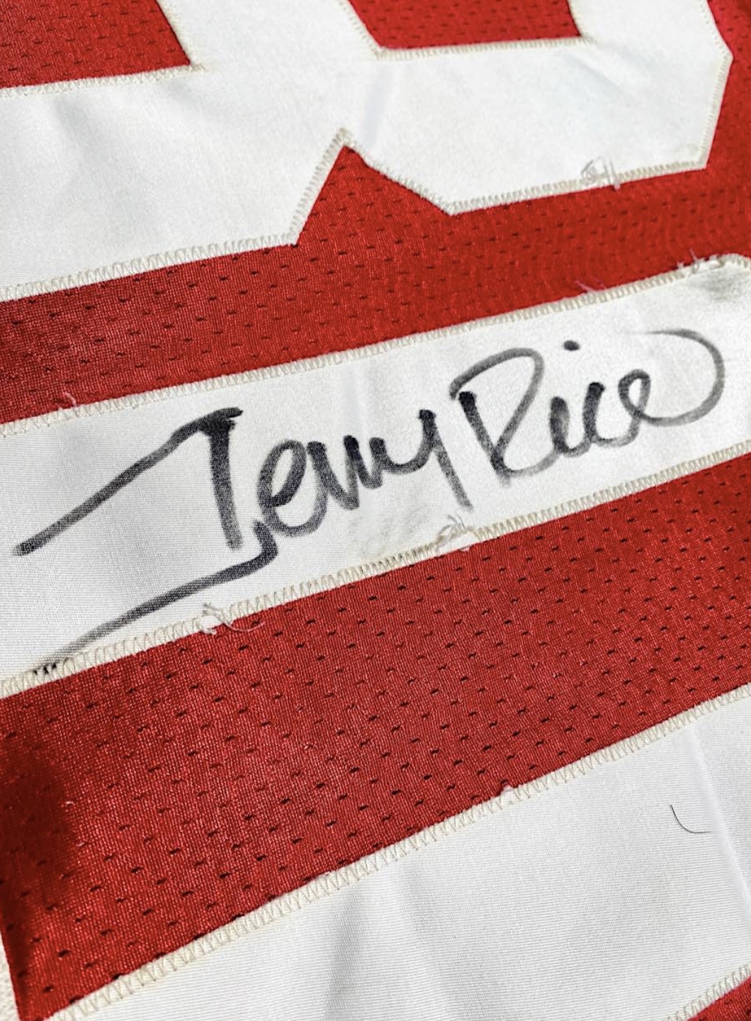 Lot Detail - Circa 1991 Jerry Rice SF 49ers Game-Used & Signed Jersey