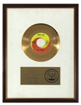 The Beatles “Penny Lane” Original RIAA White Matte Gold 45 Award Presented to The Beatles.