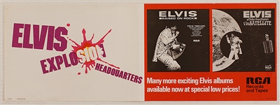 Elvis Presley Original RCA Records Promotional Poster