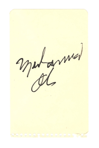 Muhammad Ali Signed Autograph Book Page JSA
