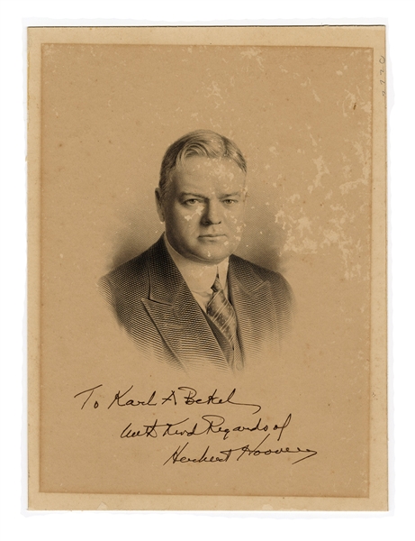 Herbert Hoover Signed Photograph