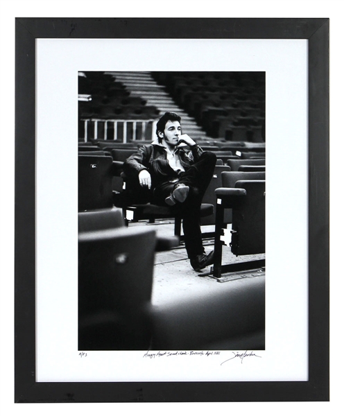 Bruce Springsteen Original "Hungry Heart Sound Check" Jim Marchese Signed Artists Print Photograph