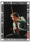 Bruce Springsteen Signed 1981 Vietnam Veterans Benefit Concert Poster JSA