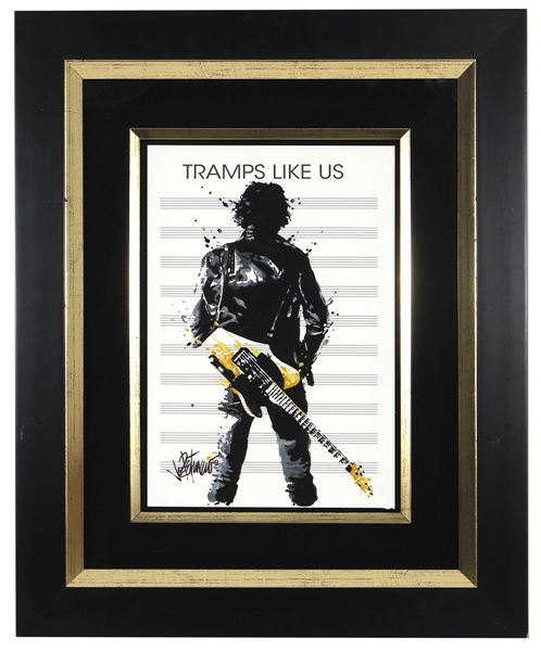 Bruce Springsteen "Tramps Like Us" Original Joe Petruccio Signed Painting