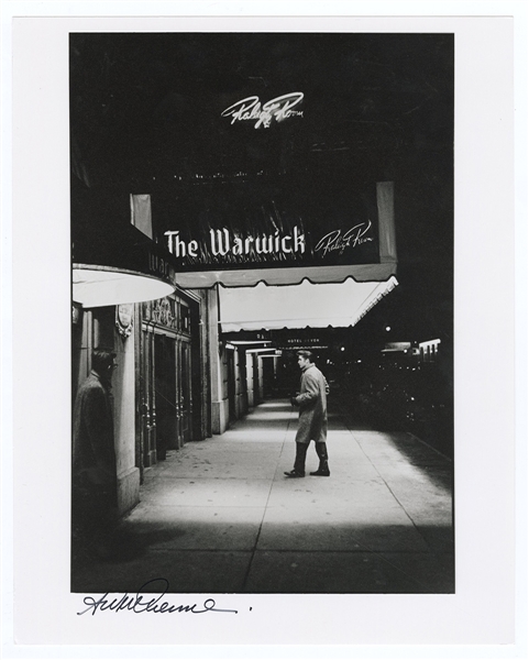 Elvis Presley Original Alfred Wertheimer Signed and Stamped Photograph