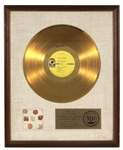 Cream "Best of Cream" Original RIAA White Matte Gold Album Award Presented to Fellix Pappalardi