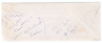 Michael Jackson Hand-Annotated Envelope