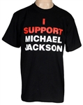Michael Jackson's Personal I Support Michael Jackson Neverland Arrest Signed T-Shirt