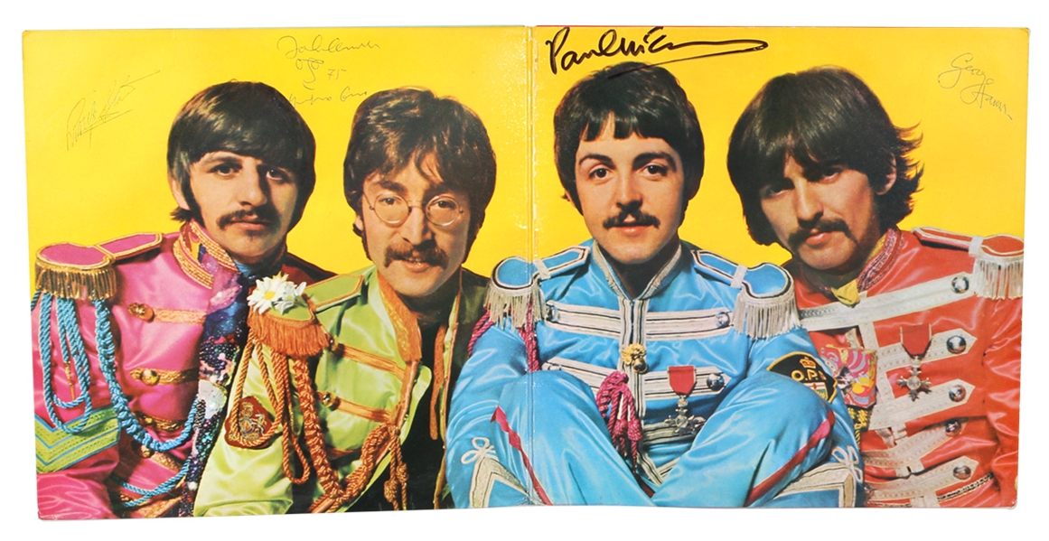Beatles Signed “Sgt. Peppers Lonely Hearts Club Band” Album Authenticated by Frank Caiazzo