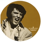 Elvis Presley Original 1972 Las Vegas Hilton International Hotel Gold Souvenir Menu