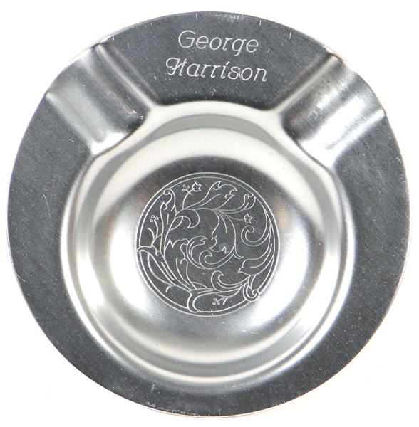 George Harrison Used Engraved Ashtray