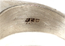 Elvis Presley Owned and Worn Sterling Silver ELVIS 1972 Ring
