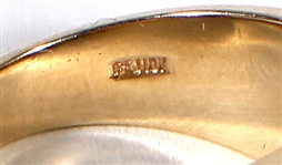 Elvis Presley Owned and Worn 10kt Gold and Diamond Ring (Approx 20 Diamonds)