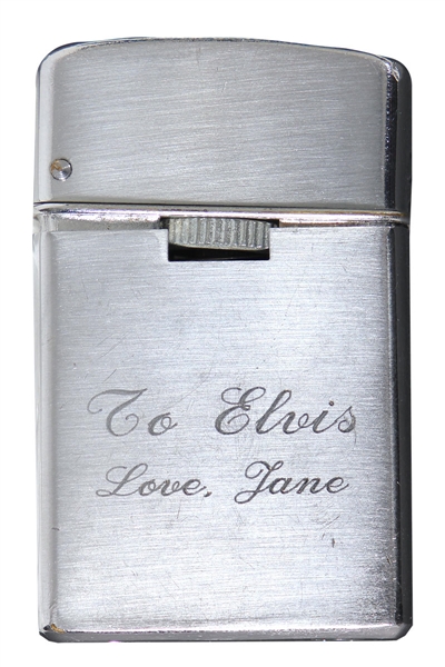 Elvis Presley Owned & Used Engraved Lighter