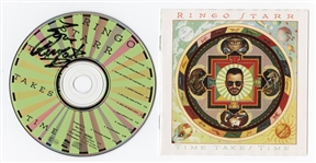 Beatles Ringo Starr Signed "Time Takes Time" CD