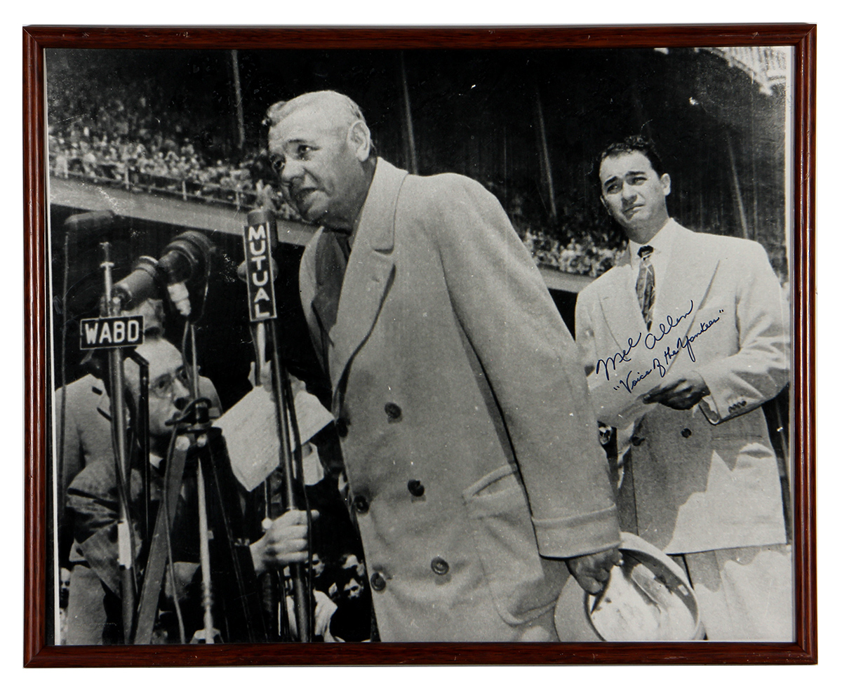 Lot Detail - Mel Allen Signed & Inscribed Photograph