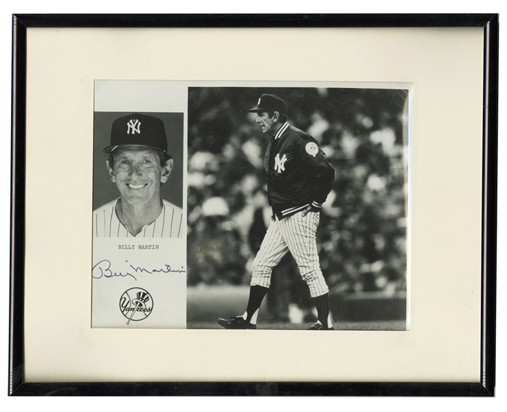 Billy Martin Signed Photograph