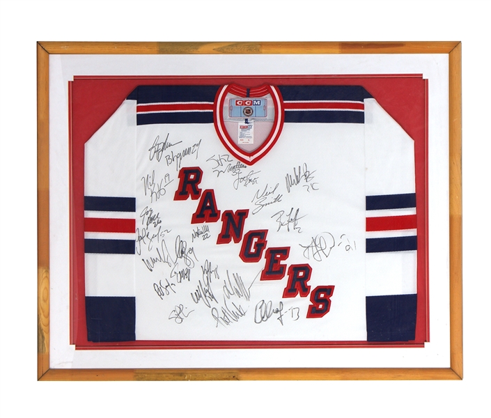 New York Rangers Signed Hockey