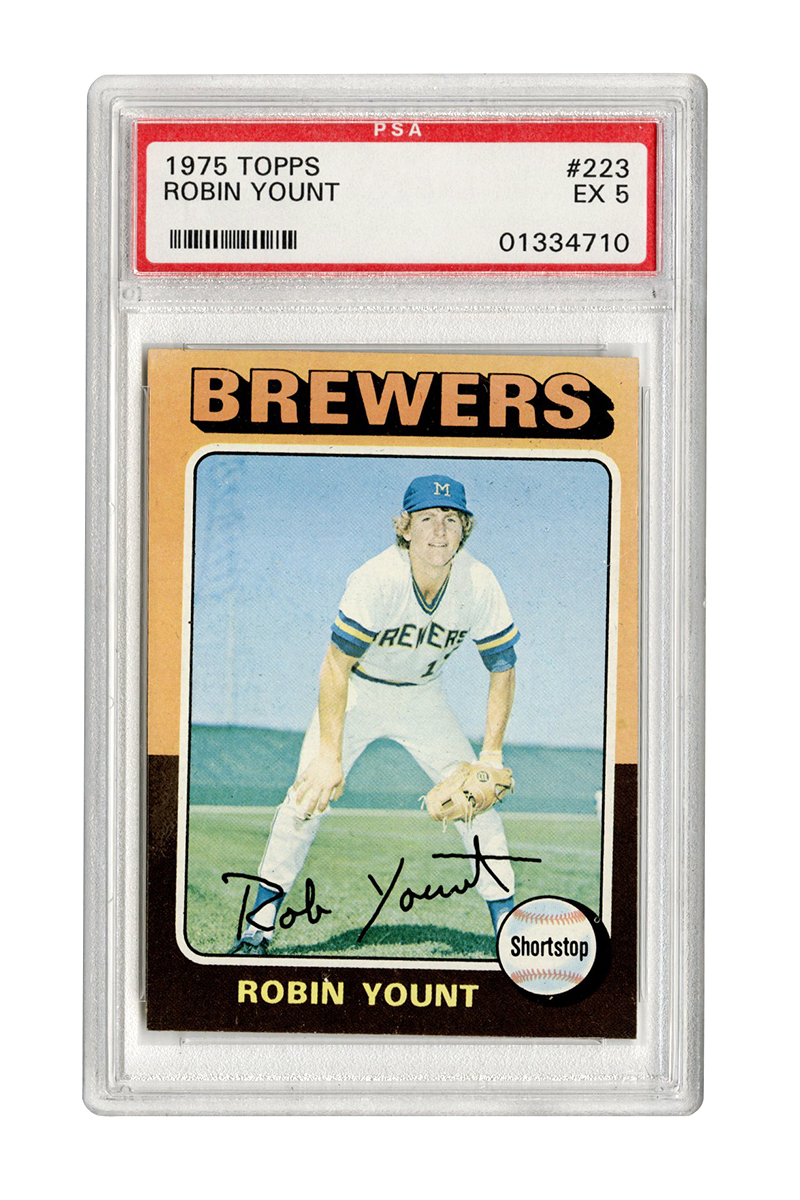 Sold at Auction: 1975 Topps Robin Yount Rookie Card