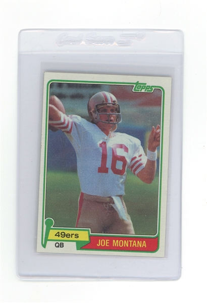 1981 Topps #216 Joe Montana Rookie