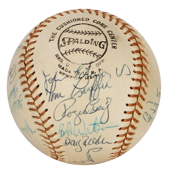 1974 Houston Astros Team Signed Baseball (23 Signatures) JSA